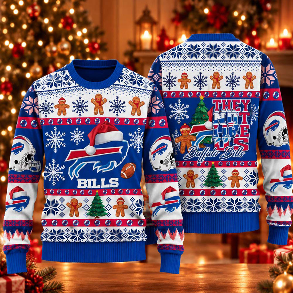 Buffalo Bills They Not Like Us Christmas Ugly Sweater Buffalo Bills Merch Gifts For Football Fan 1 - Unicasport Buffalo Bills They Not Like Us Christmas Ugly Sweater Buffalo Bills Merch Gifts For Football Fan