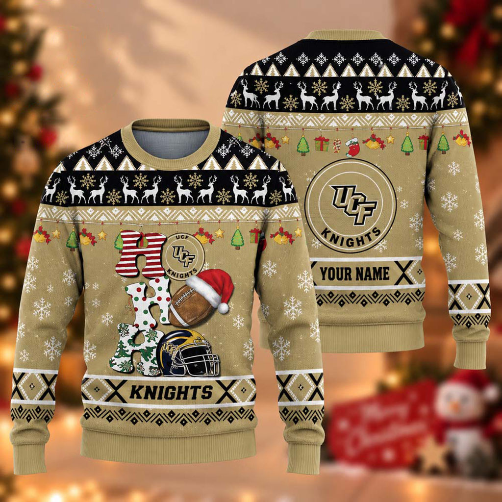 Custom UCF Knights Ho Ho Ho 2026 Christmas Ugly Sweater UCF Knights Merch Gift Ideas For Fan 1 - Unicasport Custom UCF Knights Ho Ho Ho 2026 Christmas Ugly Sweater UCF Knights Merch Gift Ideas For Fan