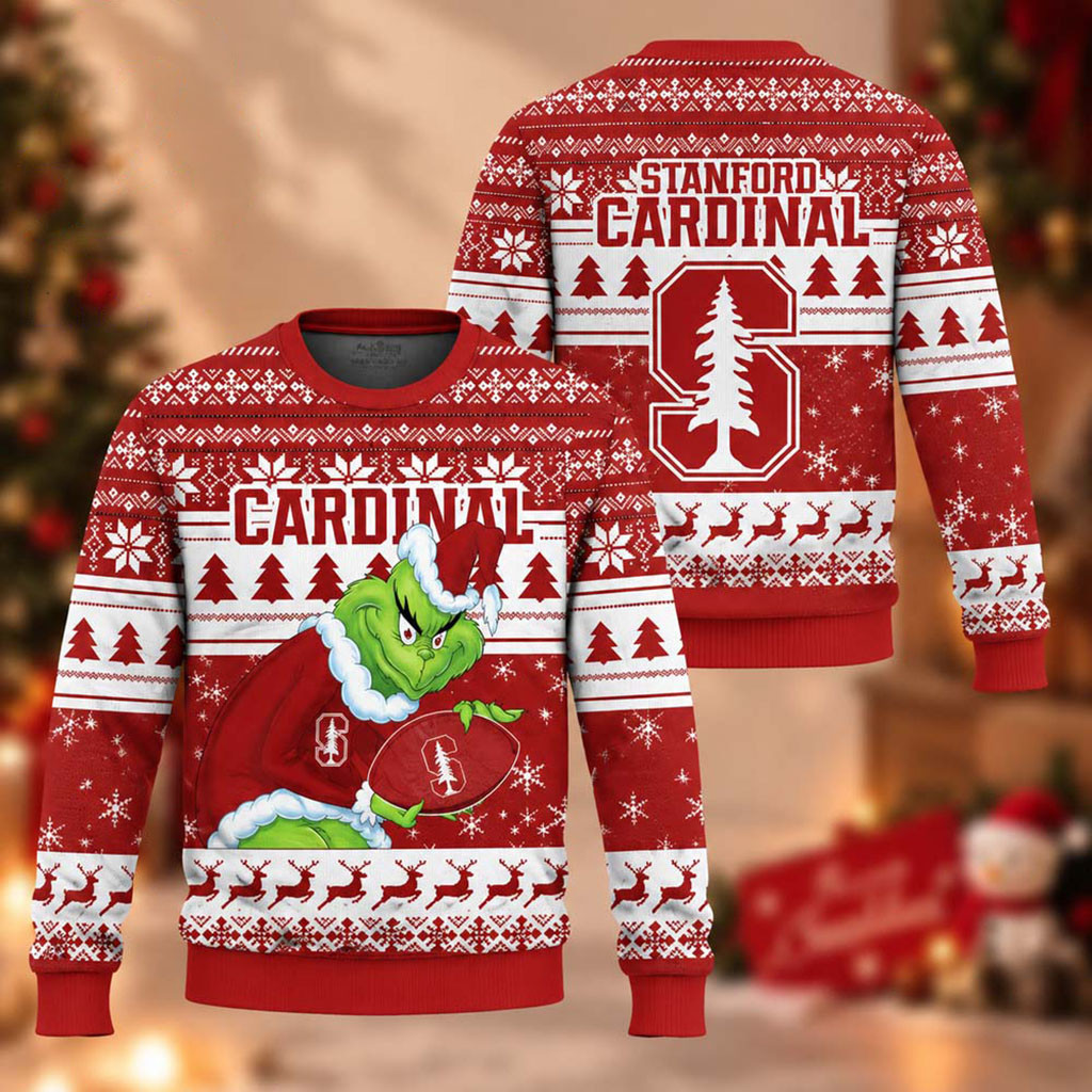 Stanford Cardinal The Grinch 2026 Christmas Ugly Sweater Stanford Cardinal Merch Brother Gift 1 - Unicasport Stanford Cardinal The Grinch 2026 Christmas Ugly Sweater Stanford Cardinal Merch Brother Gift