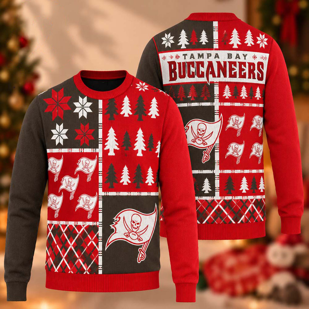 Tampa Bay Buccaneers Christmas Ugly Sweater Tampa Bay Football Merch Gifts For Fans 1 - Unicasport Tampa Bay Buccaneers Christmas Ugly Sweater Tampa Bay Football Merch Gifts For Fans