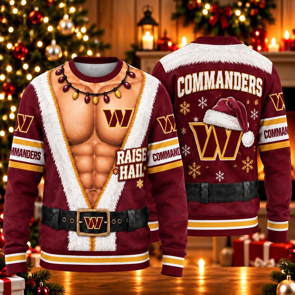 Washington Commanders Body 2026 Christmas Ugly Sweater Commanders Merch Presents For Fans 1 - Unicasport Washington Commanders Body 2026 Christmas Ugly Sweater Commanders Merch Presents For Fans