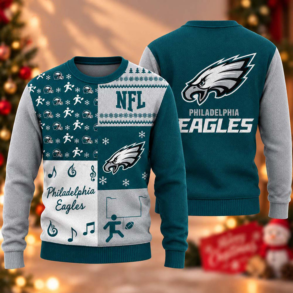 Philadelphia Eagles Football 2026 Ugly Xmas Sweater Eagles Merch Christmas Gifts For Guys 1 - Unicasport Philadelphia Eagles Football 2026 Ugly Xmas Sweater Eagles Merch Christmas Gifts For Guys