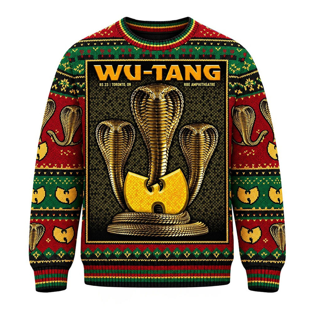 Wu Tang Clan The Final Chamber Tour 2026 Toronto Show Christmas Ugly Sweater Wu Tang Clan Merch 1 - Unicasport Wu Tang Clan The Final Chamber Tour 2026 Toronto Show Christmas Ugly Sweater Wu Tang Clan Merch