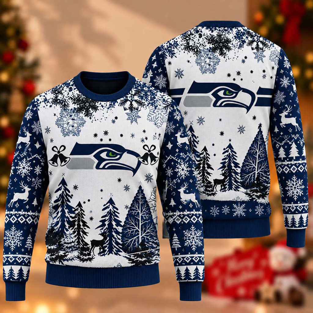 Seattle Seahawks Football 2026 Christmas Ugly Sweater Seahawks Merch Gifts For Friends 1 - Unicasport Seattle Seahawks Football 2026 Christmas Ugly Sweater Seahawks Merch Gifts For Friends