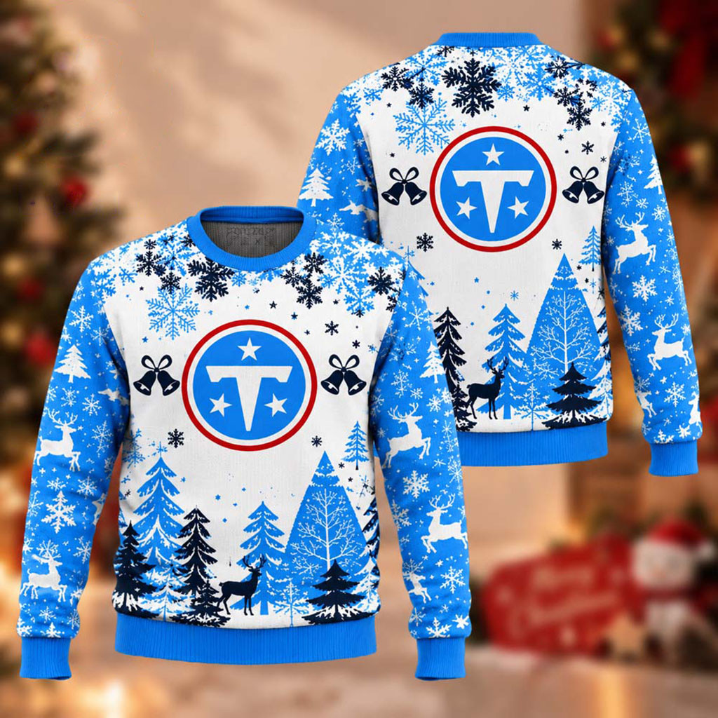 Tennessee Titans Football 2026 Christmas Ugly Sweater Titans Merch Best Gifts For Football Fans 1 - Unicasport Tennessee Titans Football 2026 Christmas Ugly Sweater Titans Merch Best Gifts For Football Fans