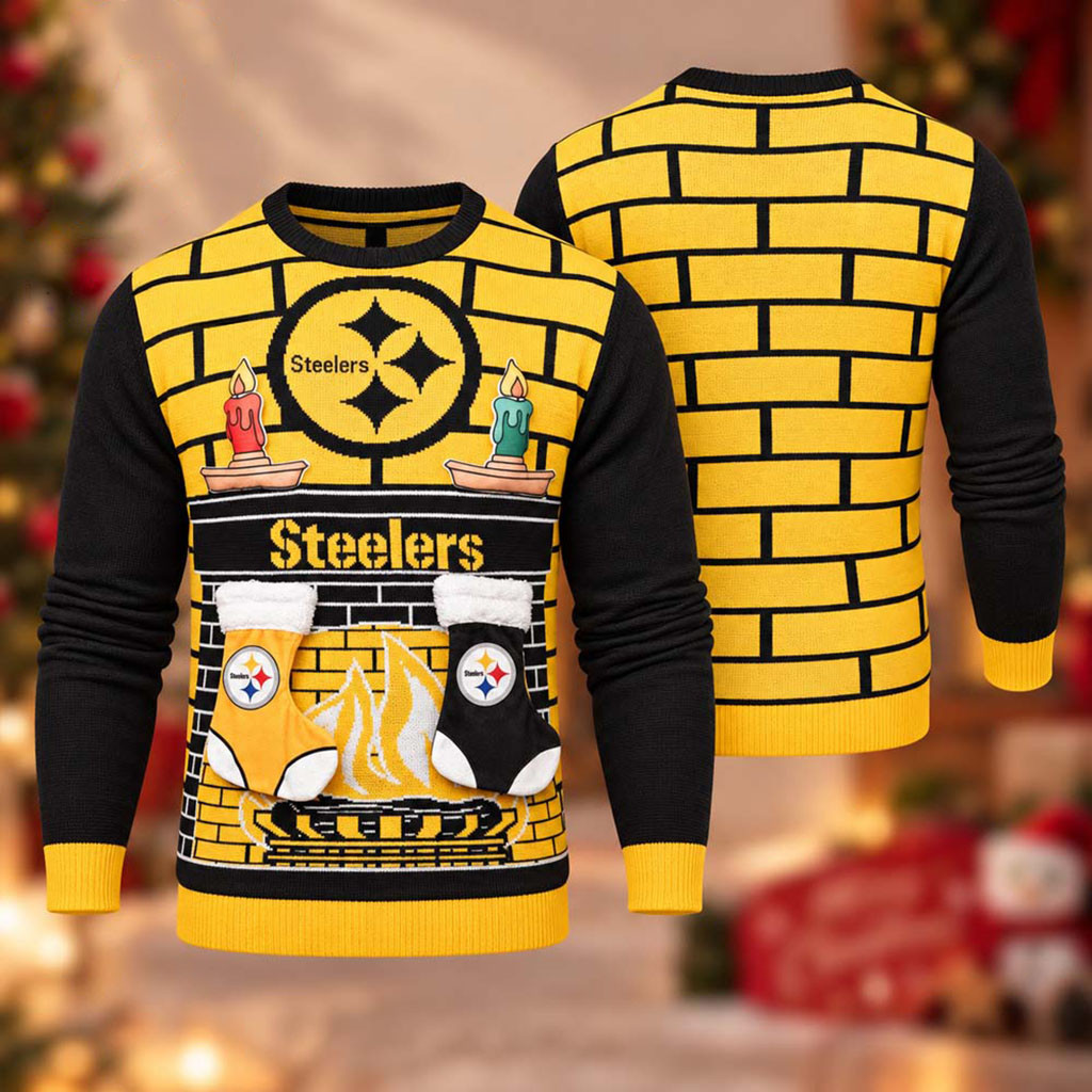 Pittsburgh Steelers Football 2026 Ugly Xmas Sweater Steelers Merch Christmas Gifts For Guys 1 - Unicasport Pittsburgh Steelers Football 2026 Ugly Xmas Sweater Steelers Merch Christmas Gifts For Guys