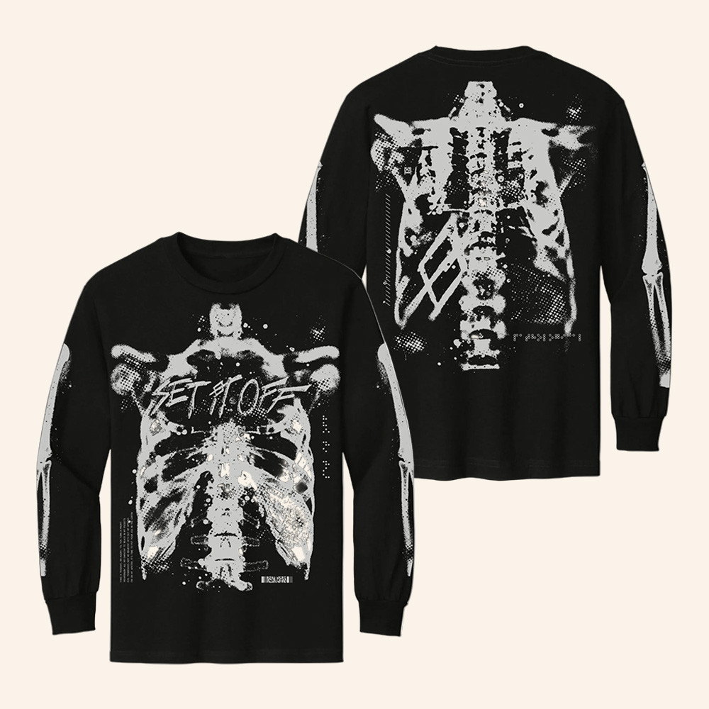 Set It Off Merch Ribcage Long Sleeve Shirt Set It Off Concert Attire Rock Lovers Gifts 1 - Unicasport Set It Off Merch Ribcage Long Sleeve Shirt Set It Off Concert Attire Rock Lovers Gifts