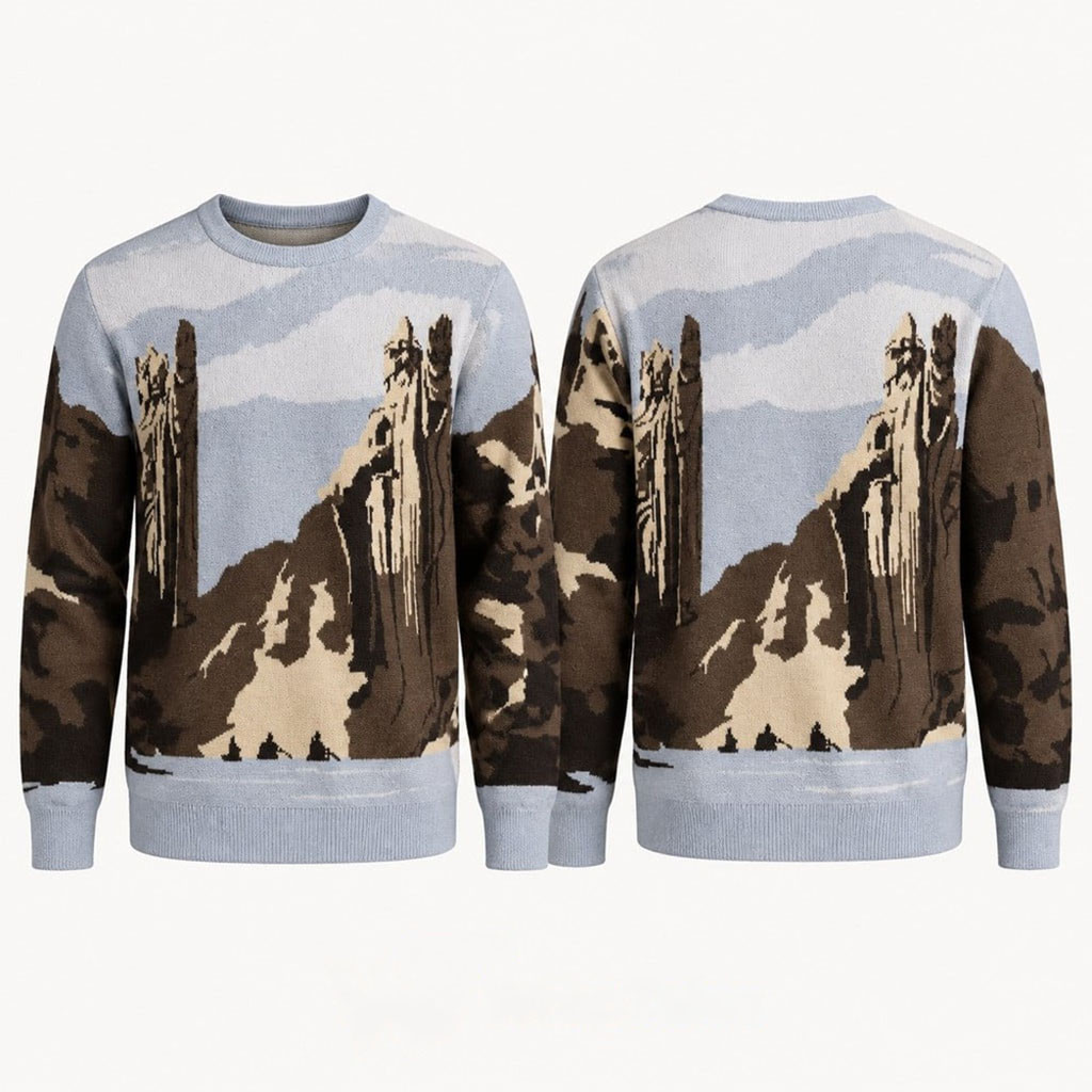 The Lord Of The Rings Gates Of Argonath Scenic Sweater The Lord Of The Rings Merch Fan Gear 1 - Unicasport The Lord Of The Rings Gates Of Argonath Scenic Sweater The Lord Of The Rings Merch Fan Gear
