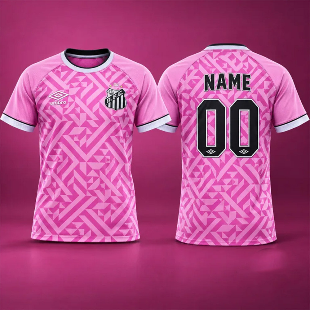 Personalized Umbro Santos 2026 Pink October Kit Jersey Santos FC Gears Gifts For Soccer Lovers 1 - Unicasport Personalized Umbro Santos 2026 Pink October Kit Jersey Santos FC Gears Gifts For Soccer Lovers