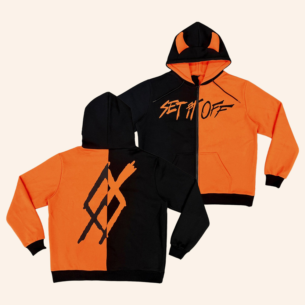 Set It Off Merch Devil Orange Black Hoodie Set It Off Concert Apparel Rock Lovers Gifts 1 - Unicasport Set It Off Merch Devil Orange Black Hoodie Set It Off Concert Apparel Rock Lovers Gifts