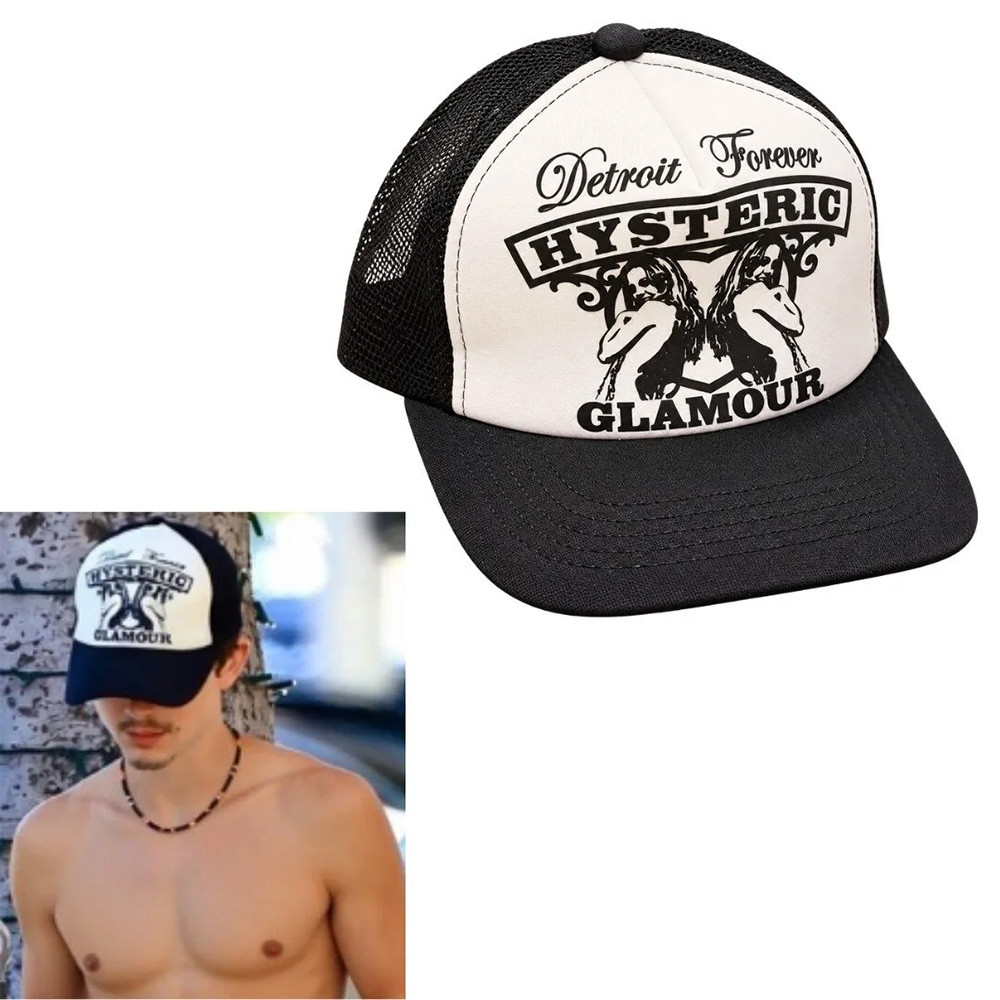 Timothee Chalamet Hysteric Glamour Detroit Forever Trucker Hat Timothee Cap Gifts Ideas