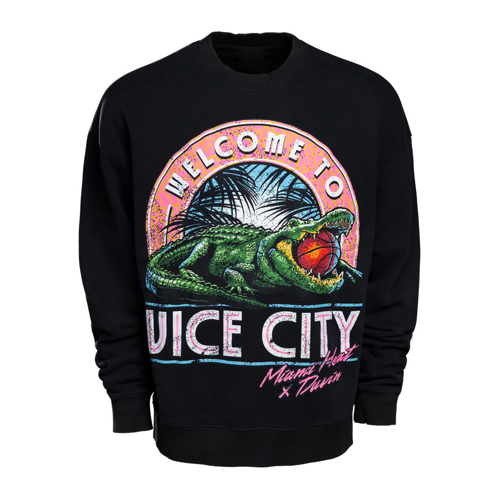 GTA 6 Vice City Merch 2026 Court Culture x Duvin Welcome To Vice City Sweatshirt Miami Heat Merch