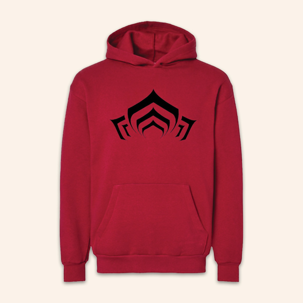 Warframe Merch Lotus Logo Hoodie Unique Gaming Apparel Gifts For Warframe Gamers