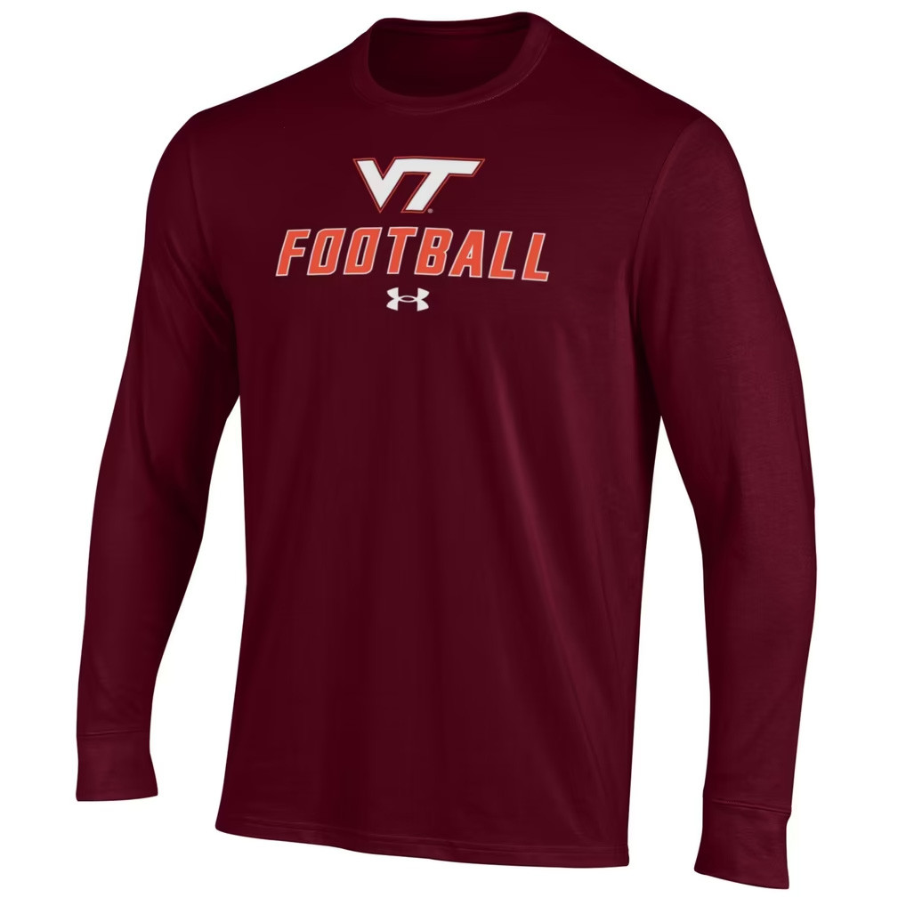 Virginia Tech Merch 2026 Virginia Tech Hokies Football Performance Long Sleeve T-Shirt Fan Gear 1 - Unicasport Virginia Tech Merch 2026 Virginia Tech Hokies Football Performance Long Sleeve T-Shirt Fan Gear