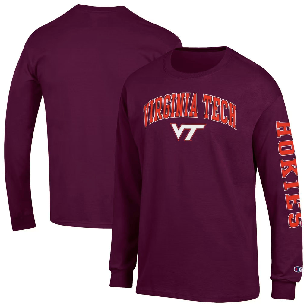 Virginia Tech Merch 2026 Virginia Tech Hokies Arch Over Logo Long Sleeve Shirt Gift For Men 1 - Unicasport Virginia Tech Merch 2026 Virginia Tech Hokies Arch Over Logo Long Sleeve Shirt Gift For Men