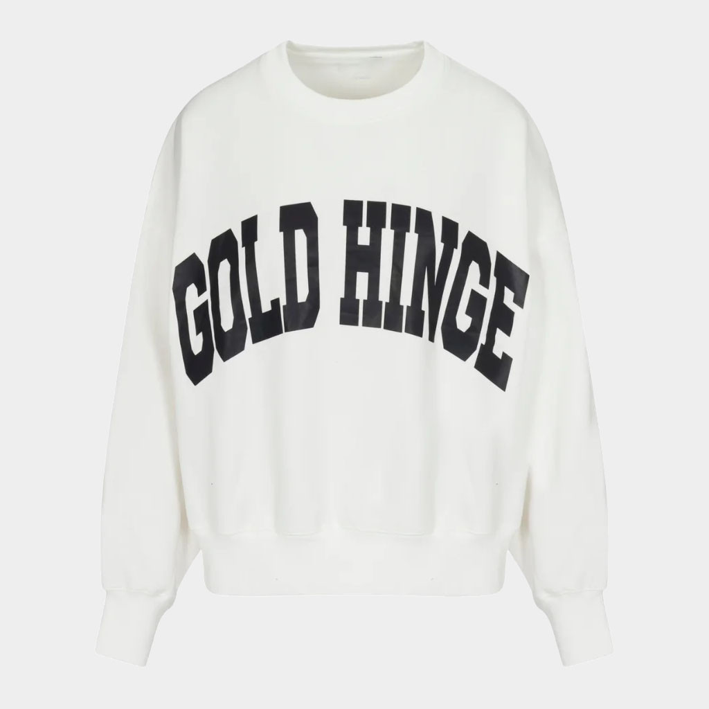 Gold Hinge Sweatshirt White Logo Streetwear Clothing Gold Hinge Merch Gift For BFF 1 - Unicasport Gold Hinge Sweatshirt White Logo Streetwear Clothing Gold Hinge Merch Gift For BFF
