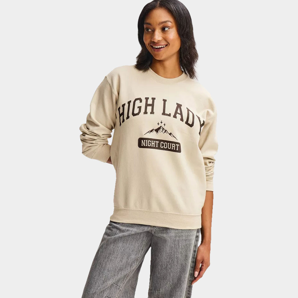 ACOTAR Merch Target 2026 High Lady Crewneck Sweatshirt Present For Book Lovers 1 - Unicasport ACOTAR Merch Target 2026 High Lady Crewneck Sweatshirt Present For Book Lovers