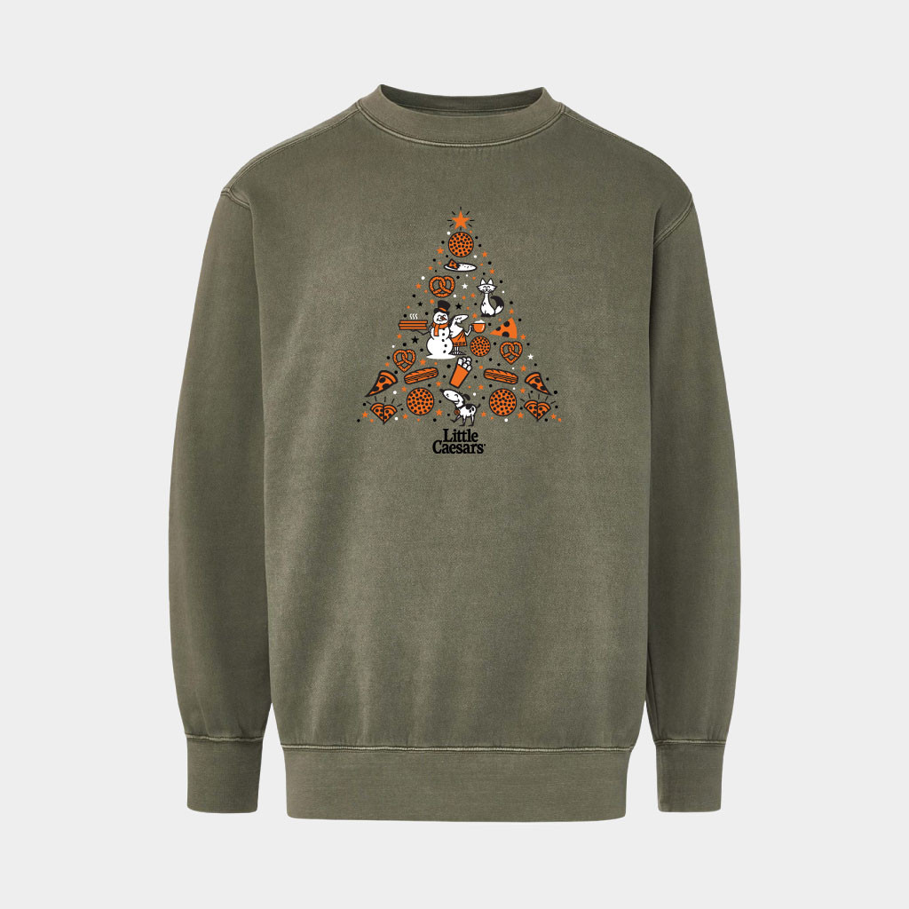 Little Caesars Merch 2026 Icon Tree Crewneck Sweatshirt Christmas Gift For Foodie 1 - Unicasport Little Caesars Merch 2026 Icon Tree Crewneck Sweatshirt Christmas Gift For Foodie