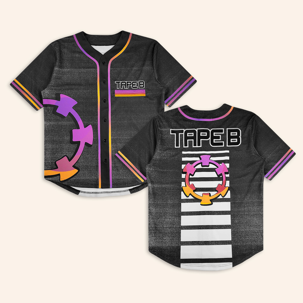 Tape B Merch High Energy Baseball Jersey Tape B Concert Clothing EDM Lovers Gifts 1 - Unicasport Tape B Merch High Energy Baseball Jersey Tape B Concert Clothing EDM Lovers Gifts