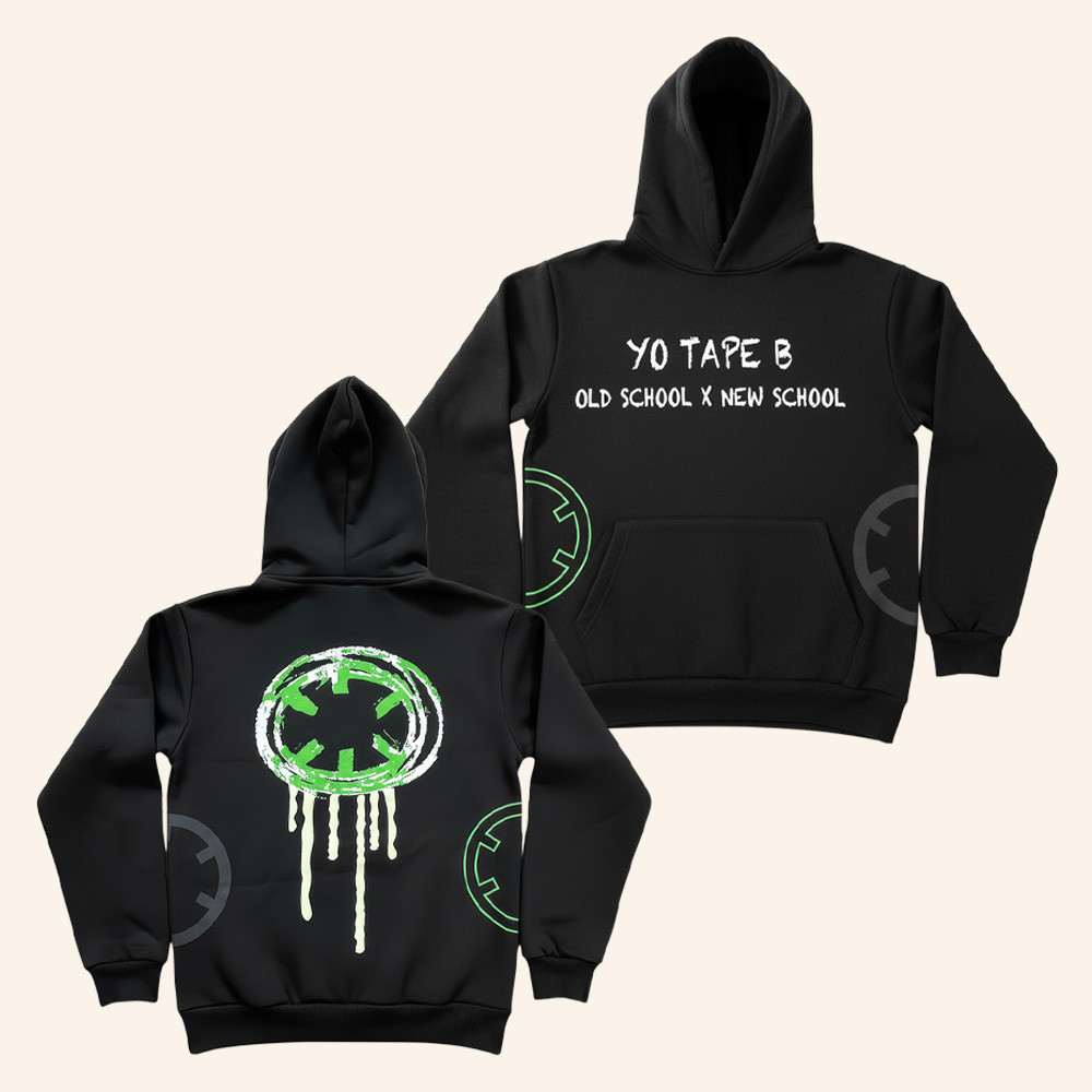 Tape B Merch Old School x New School Hoodie Tape B Concert Attire EDM Lovers Gifts 1 - Unicasport Tape B Merch Old School x New School Hoodie Tape B Concert Attire EDM Lovers Gifts