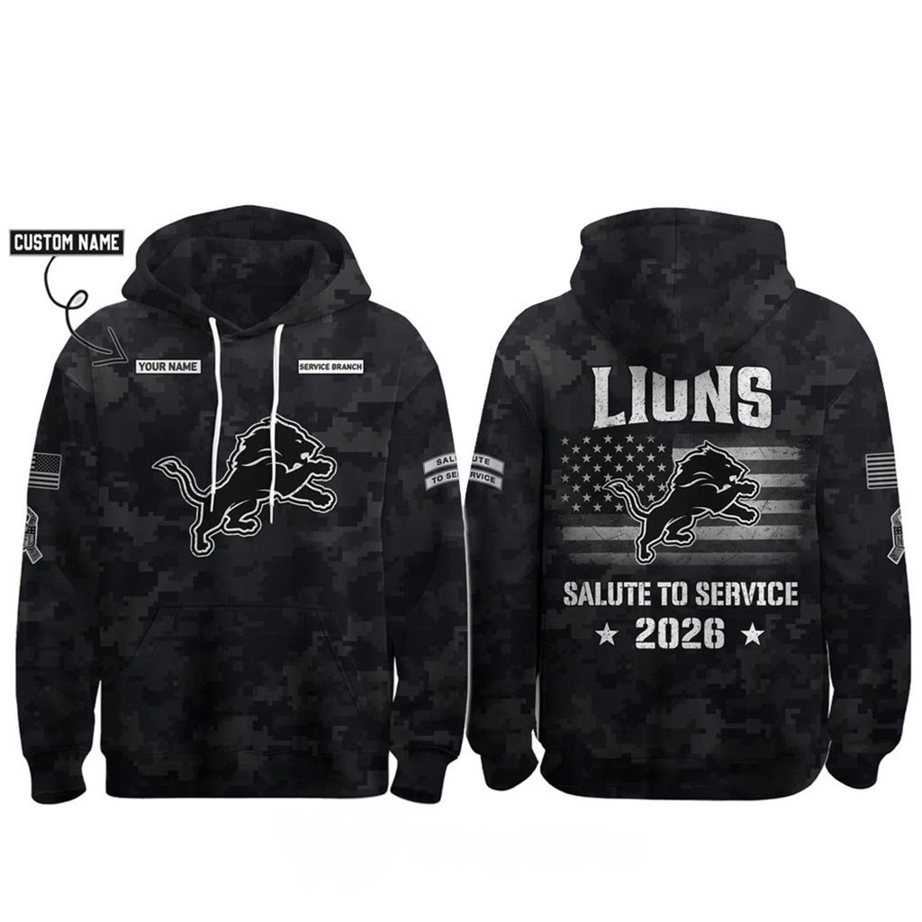 Personalized Detroit Lions Salute To Service 2026 Camo Hoodie Detroit Lions Merch Fan Gifts 1 - Unicasport Personalized Detroit Lions Salute To Service 2026 Camo Hoodie Detroit Lions Merch Fan Gifts