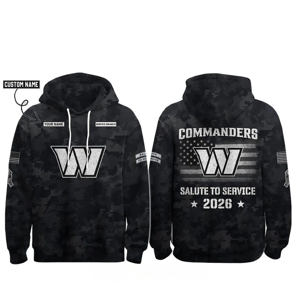 Personalized Washington Commanders Salute To Service 2026 Camo Hoodie Commanders Merch Gifts 1 - Unicasport Personalized Washington Commanders Salute To Service 2026 Camo Hoodie Commanders Merch Gifts