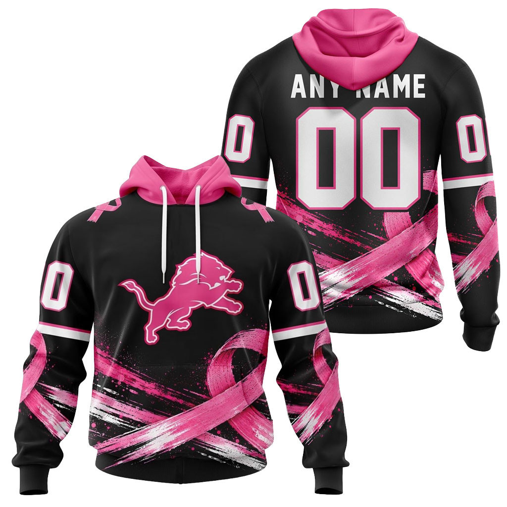 Personalized Detroit Lions Pink Fights Breast Cancer 2026 Hoodie Detroit Lions Merch Fan Attire 1 - Unicasport Personalized Detroit Lions Pink Fights Breast Cancer 2026 Hoodie Detroit Lions Merch Fan Attire