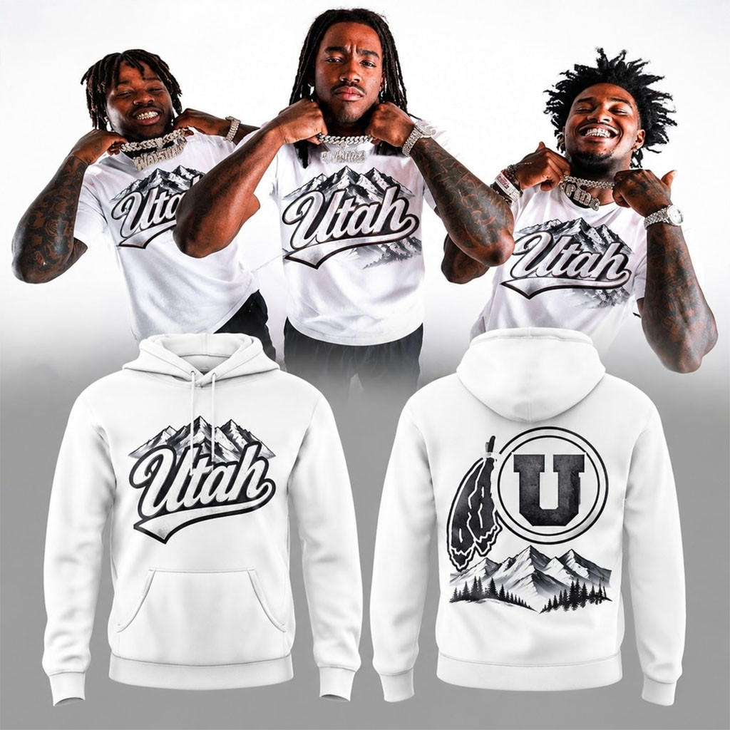 Utah Utes Football White Out 2026 White Hoodie Game Day Hoodie Utah Utes Football Merch 1 - Unicasport Utah Utes Football White Out 2026 White Hoodie Game Day Hoodie Utah Utes Football Merch
