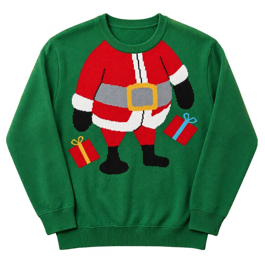 Funny Santa Green 2026 Christmas Sweater Holiday Apparel Xmas Gifts For Friends 1 - Unicasport Funny Santa Green 2026 Christmas Sweater Holiday Apparel Xmas Gifts For Friends
