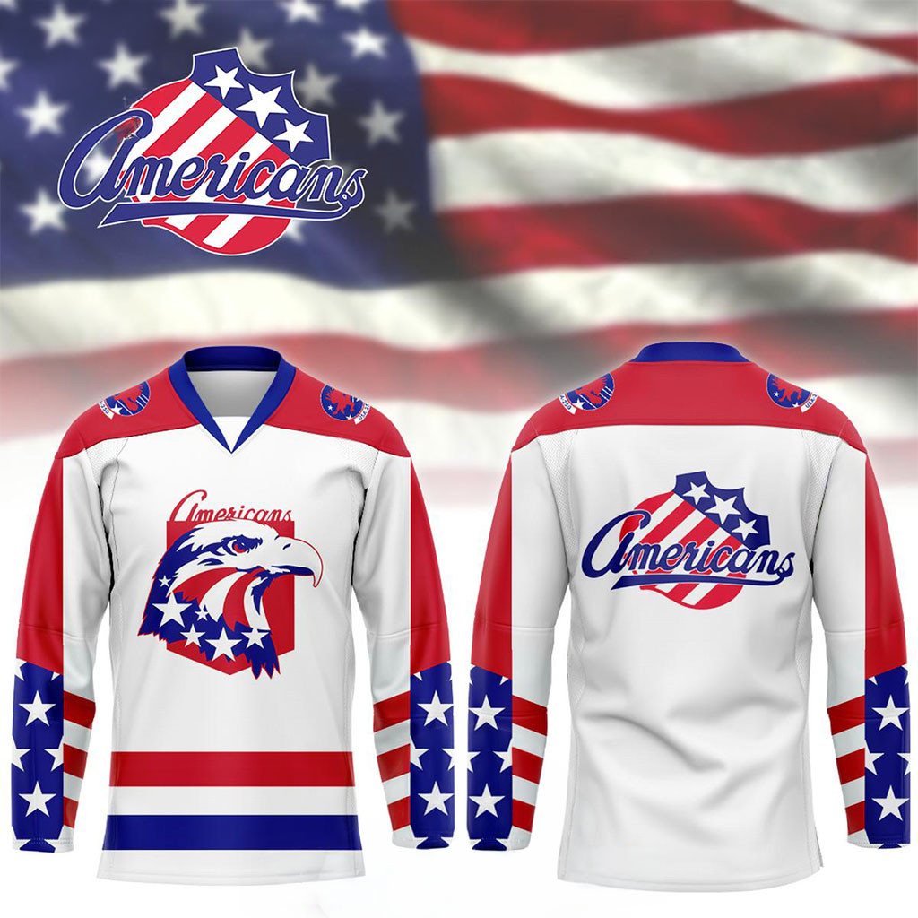 Rochester Americans 2026 America250 Special Night Hockey Jersey Rochester Americans Merch 1 - Unicasport Rochester Americans 2026 America250 Special Night Hockey Jersey Rochester Americans Merch