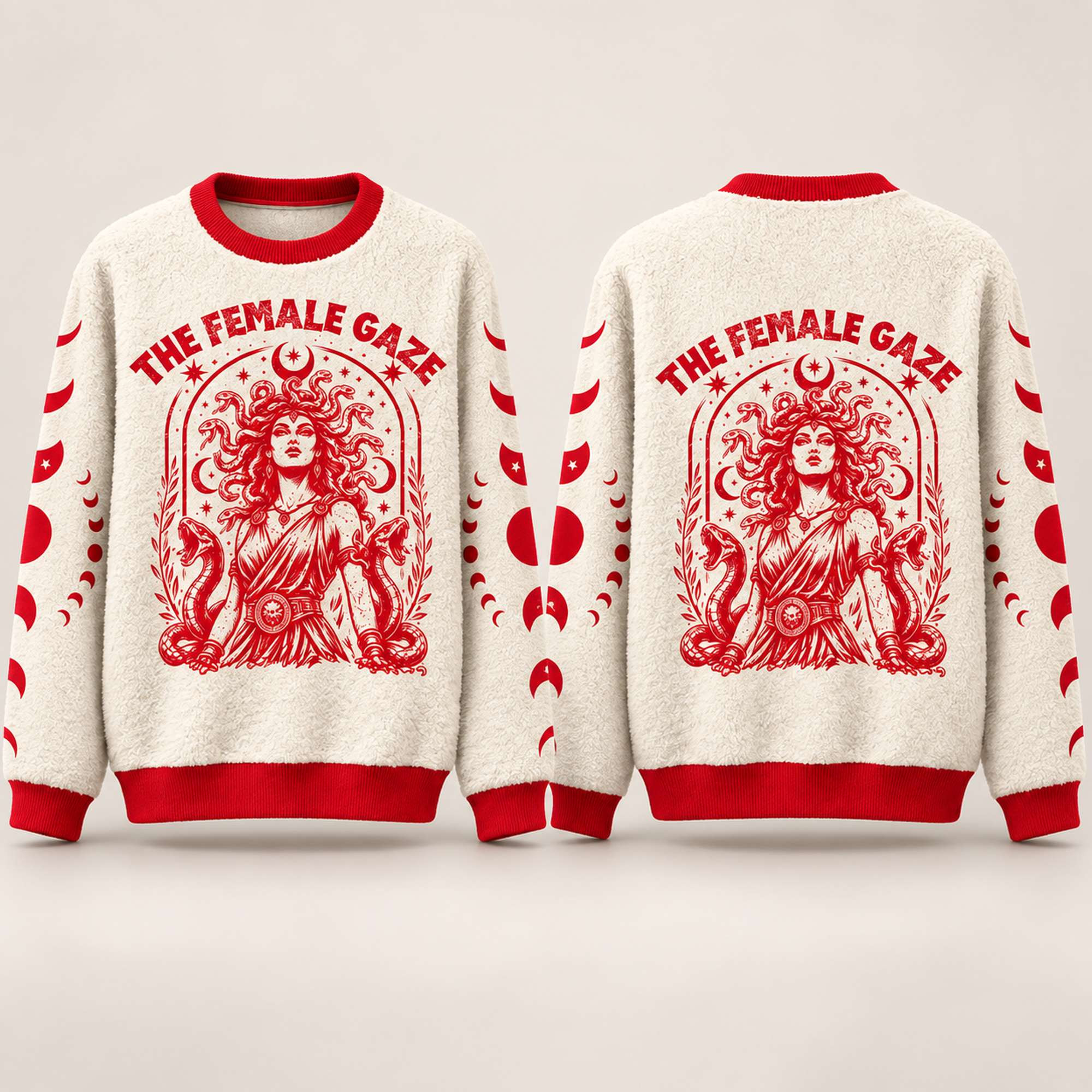 Medusa The Female Gaze Sweatshirt Greek Mythology Patriarchy Crewneck Feminist Gifts 1 - Unicasport Medusa The Female Gaze Sweatshirt Greek Mythology Patriarchy Crewneck Feminist Gifts