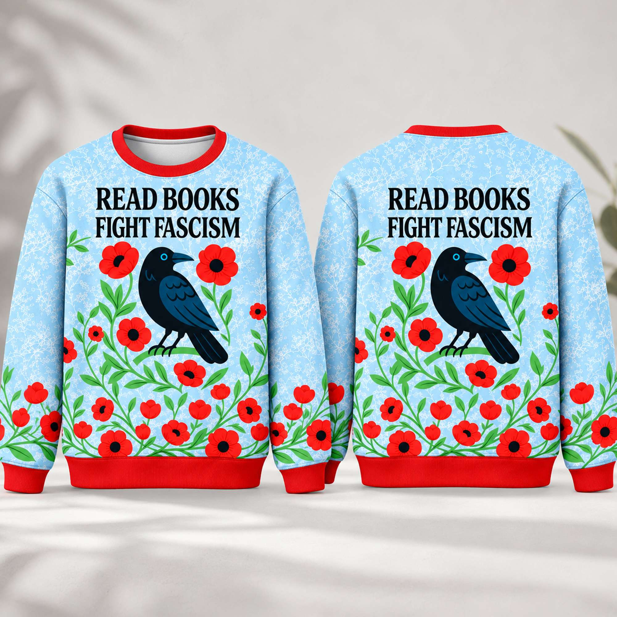 Read Books Fight Fascism Flower 2026 Sweatshirt Antifa Merch FDT Gifts Ideas 1 - Unicasport Read Books Fight Fascism Flower 2026 Sweatshirt Antifa Merch FDT Gifts Ideas