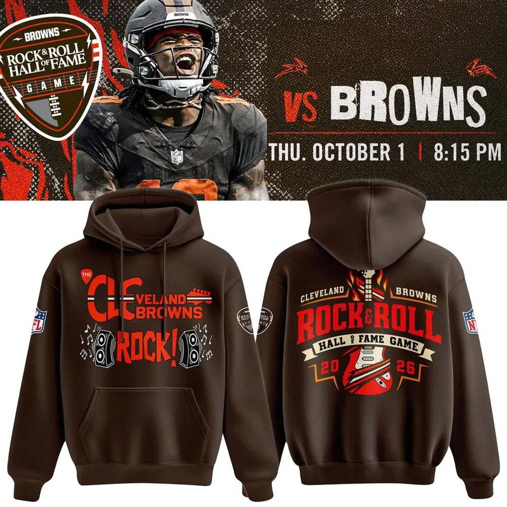 Cleveland Browns Merch Rock And Roll Hall Of Fame Game Alternate Hoodie Gift For Fans 1 - Unicasport Cleveland Browns Merch Rock And Roll Hall Of Fame Game Alternate Hoodie Gift For Fans