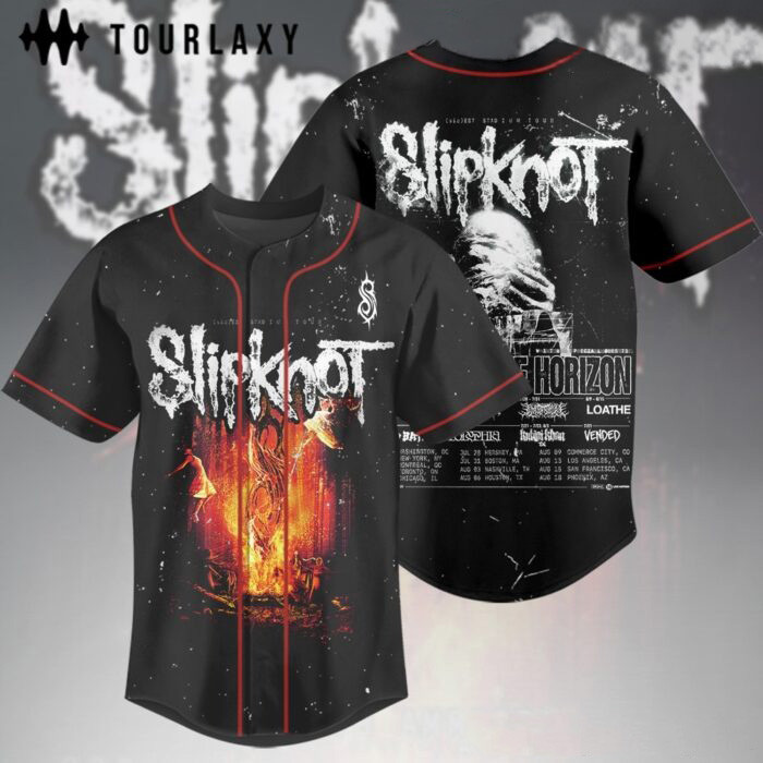 Slipknot Merch South America Tour 2027 Wembley Stadium Baseball Jersey Shirt Gift For Groove Metal Lover 1 - Unicasport Slipknot Merch South America Tour 2027 Wembley Stadium Baseball Jersey Shirt Gift For Groove Metal Lover