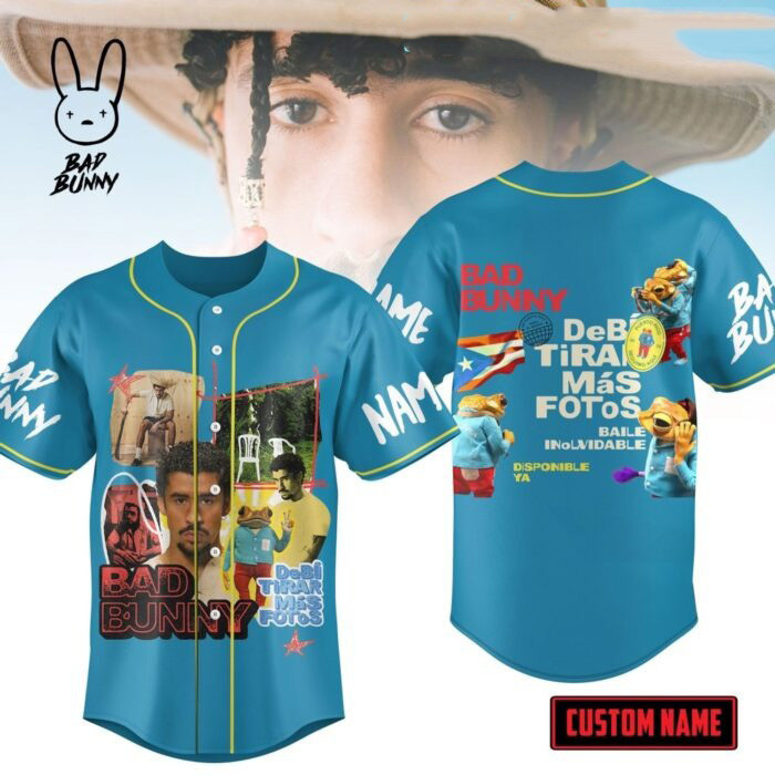 Custom Bad Bunny Merch DeBi Tirar Mas Fotos Baseball Jersey Shirt Gift For Bad Bunny Music Lover 1 - Unicasport Custom Bad Bunny Merch DeBi Tirar Mas Fotos Baseball Jersey Shirt Gift For Bad Bunny Music Lover