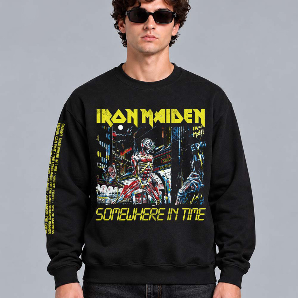 Iron Maiden Somewhere In Time 40th Anniversary Collection Sweatshirt Iron Maiden Merch Fan Gift