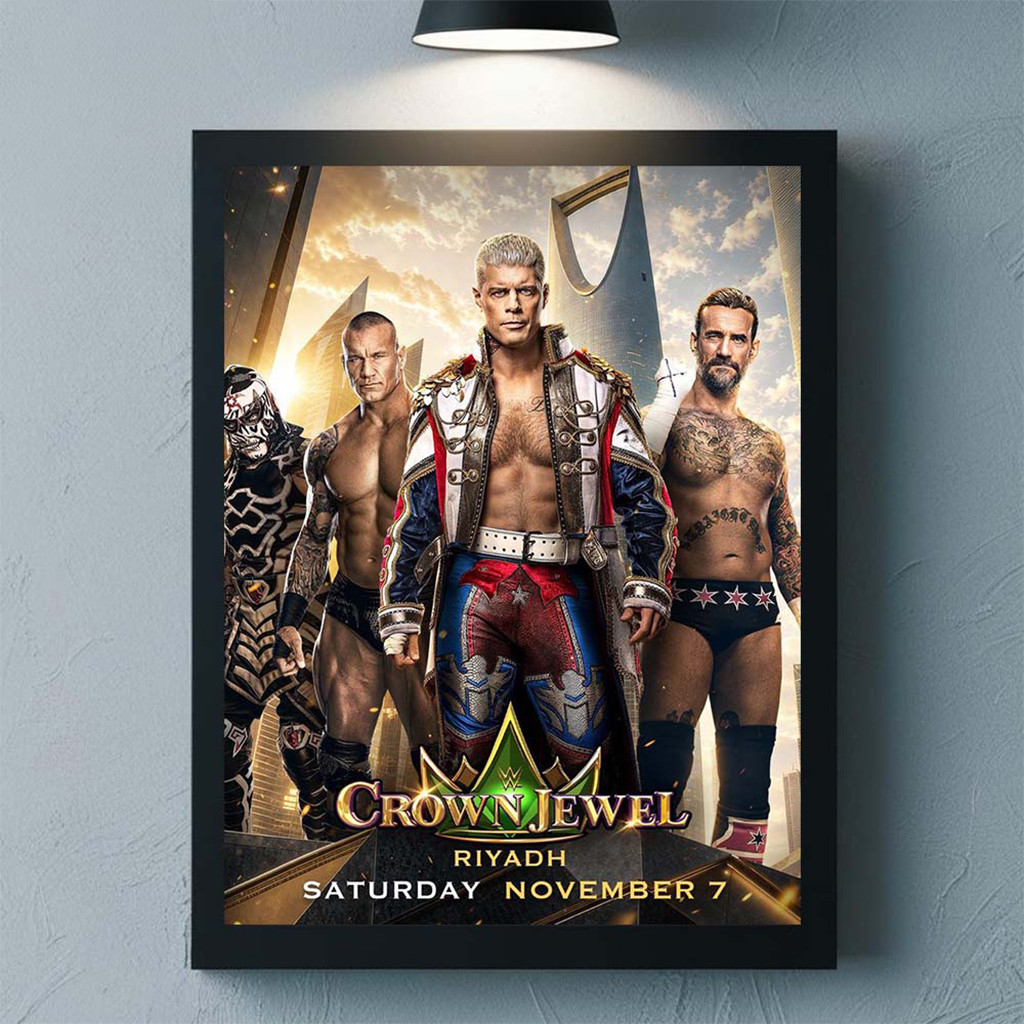 WWE Crown Jewel Riyadh 2026 Poster Wall Art Decorations WWE Merch Gift For Wrestling Fans
