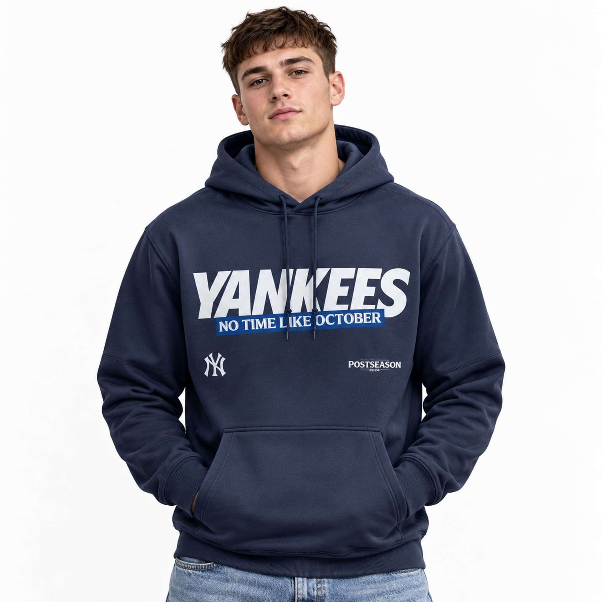 Yankees October Baseball 2026 Playoff Hoodie New York Yankees Merch Baseball Lover Gift Ideas 1 - Unicasport Yankees October Baseball 2026 Playoff Hoodie New York Yankees Merch Baseball Lover Gift Ideas