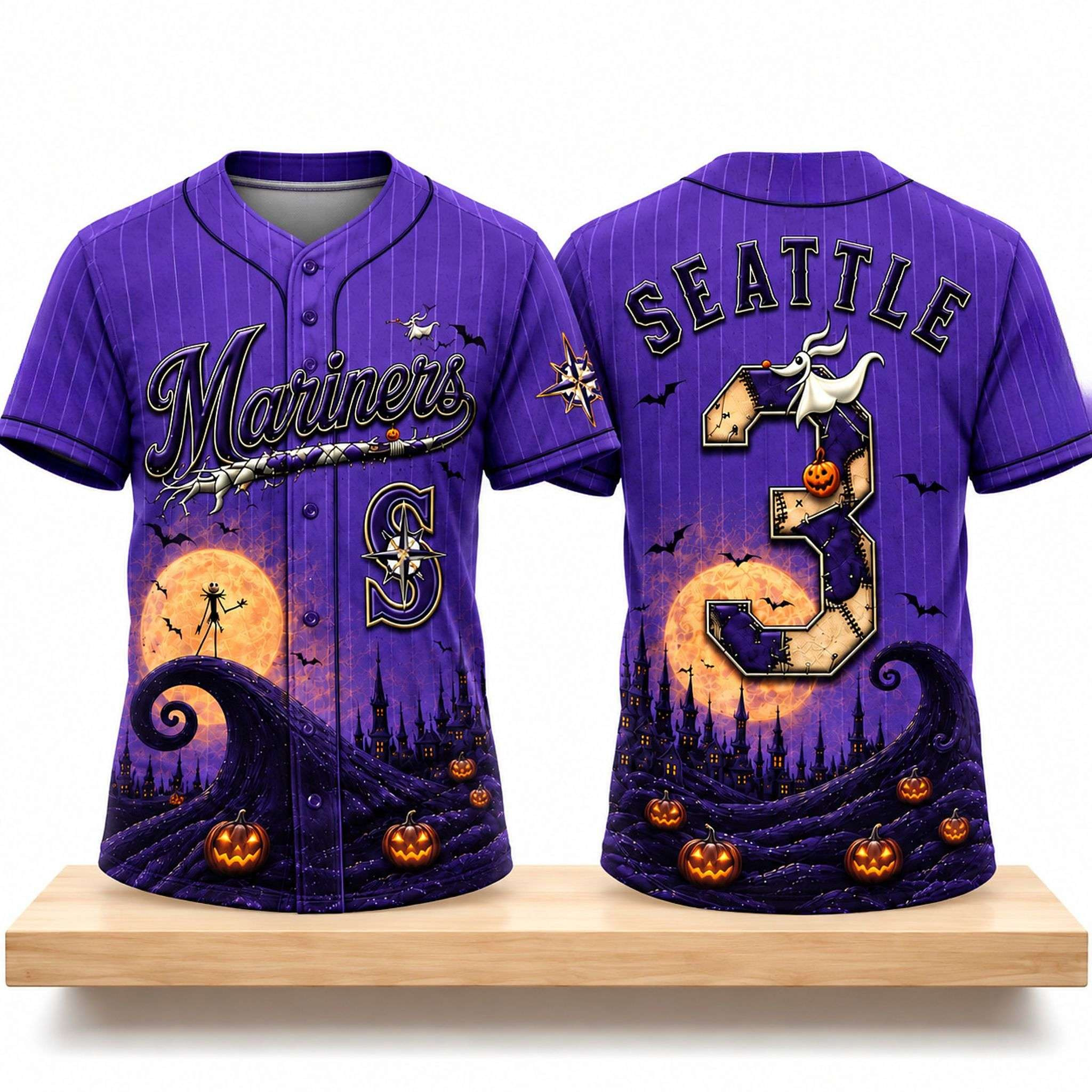 Mariners Haunted Moon Halloween 2026 Jersey Seattle Mariners Merch Gifts For Baseball Fans 1 - Unicasport Mariners Haunted Moon Halloween 2026 Jersey Seattle Mariners Merch Gifts For Baseball Fans
