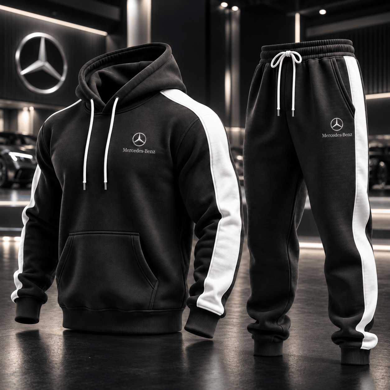 Mercedes Benz 2026 New Style Hoodie And Sweatpants Set Car Enthusiast Gifts For Him 1 - Unicasport Mercedes Benz 2026 New Style Hoodie And Sweatpants Set Car Enthusiast Gifts For Him