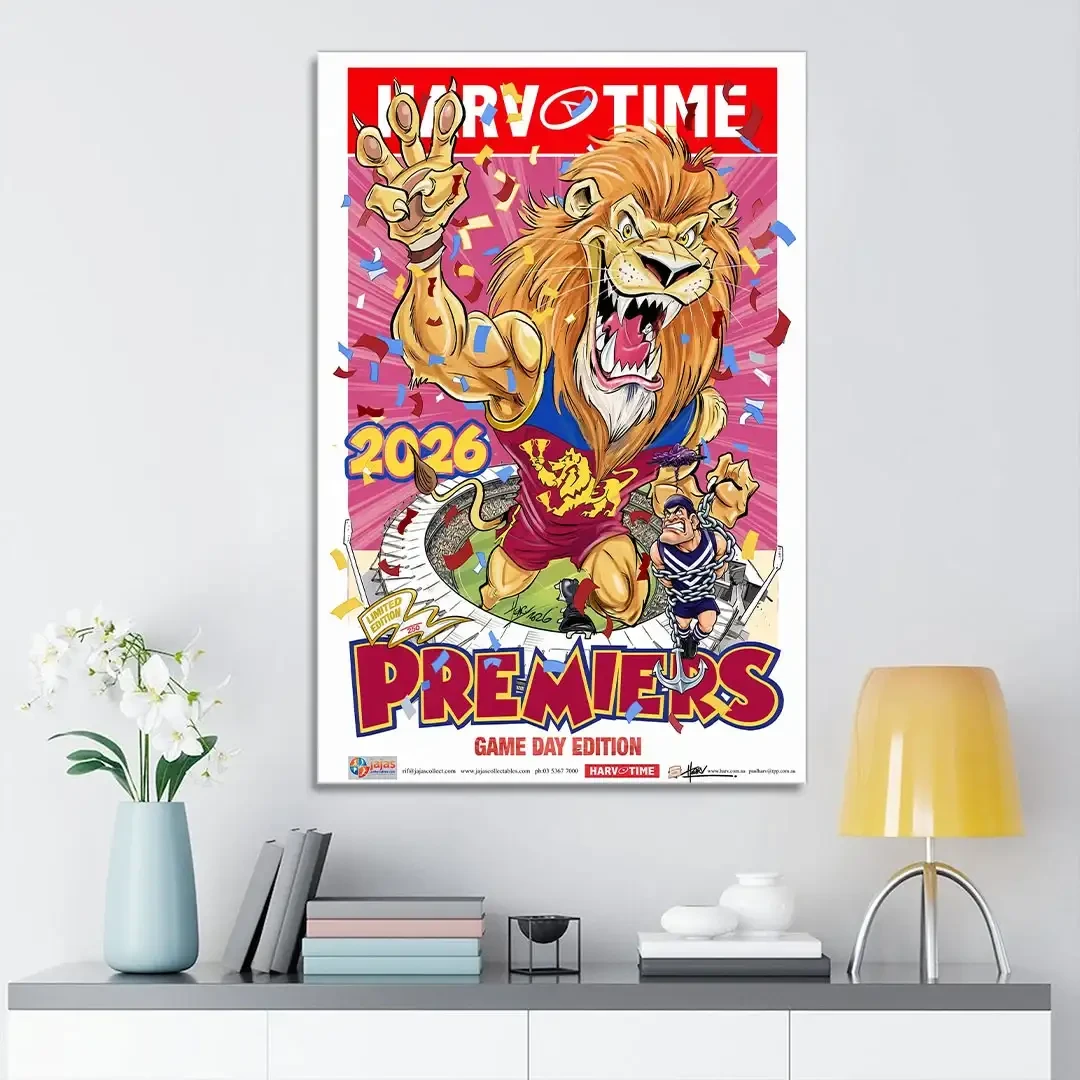 Brisbane Lions Merch Brisbane Lions 2026 Premiers Poster Best Gift For AFL Fans