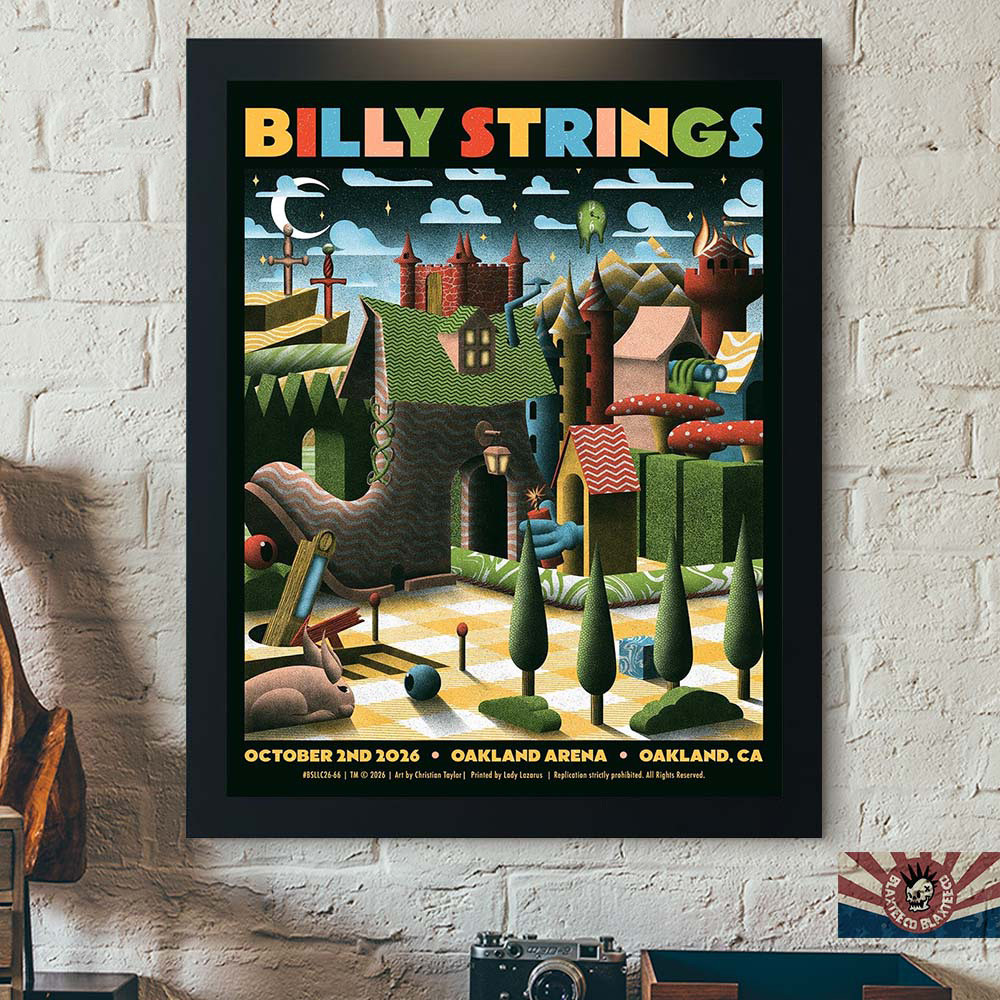 Billy Strings Merch Oakland CA Event Night 1 Poster Billy Strings Concert Posters Gifts Ideas