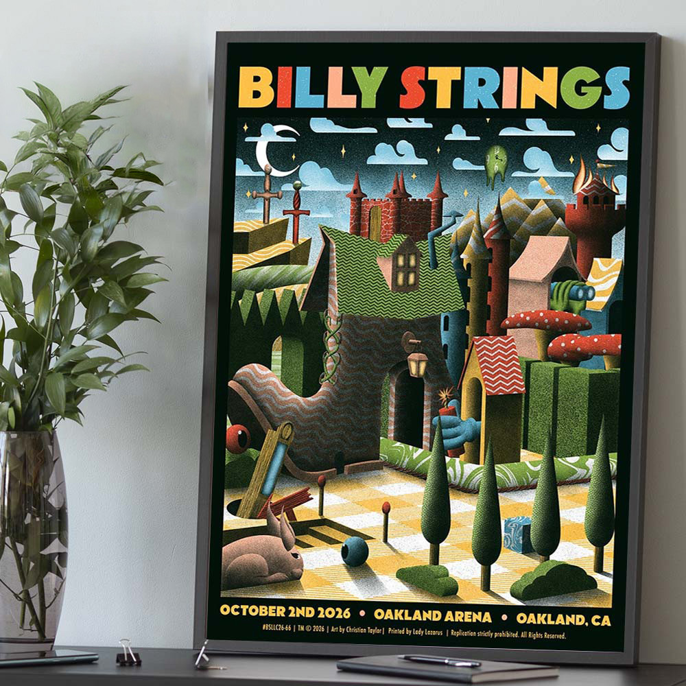 Billy Strings Merch Oakland CA Event Poster Night 1 And 2 Concert Poster Gifts Ideas
