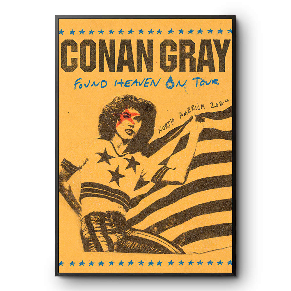 Conan Gray Merch Found Heaven On Tour North America Poster Conan Gray Concert Posters