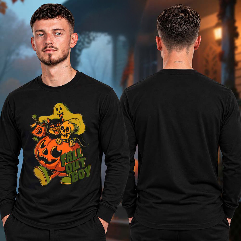Fall Out Boy Merch Halloween Collection Trick Or Treat Long Sleeve Shirt Gifts Ideas 1 - Unicasport Fall Out Boy Merch Halloween Collection Trick Or Treat Long Sleeve Shirt Gifts Ideas