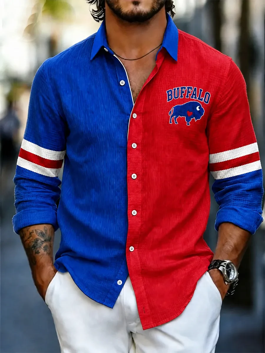 Buffalo Bills Button Up Long Sleeve Shirt Game Day Fashion Gifts For Buffalo Bills Supporters 1 - Unicasport Buffalo Bills Button Up Long Sleeve Shirt Game Day Fashion Gifts For Buffalo Bills Supporters