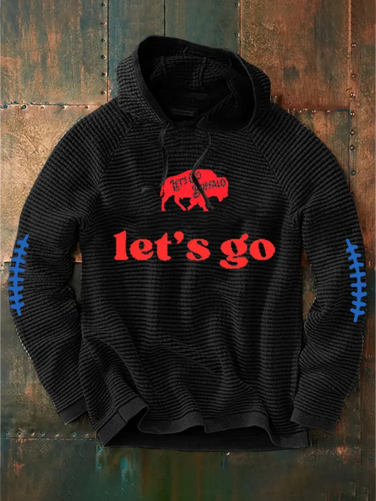 Buffalo Bills Merch Let's Go Buffalo Hoodie Bills Game Day Clothing Gifts For Football Lovers
