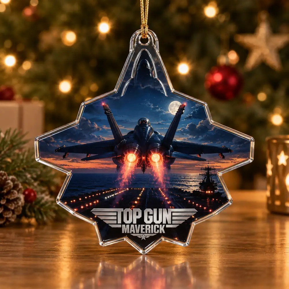 Top Gun Maverick Afterburner Night Christmas Ornament House Decor Xmas Gifts Ideas