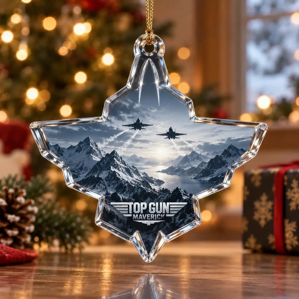 Top Gun Maverick Mountain Flight Christmas Ornament Decor Ideas Xmas Gifts For Boyfriend