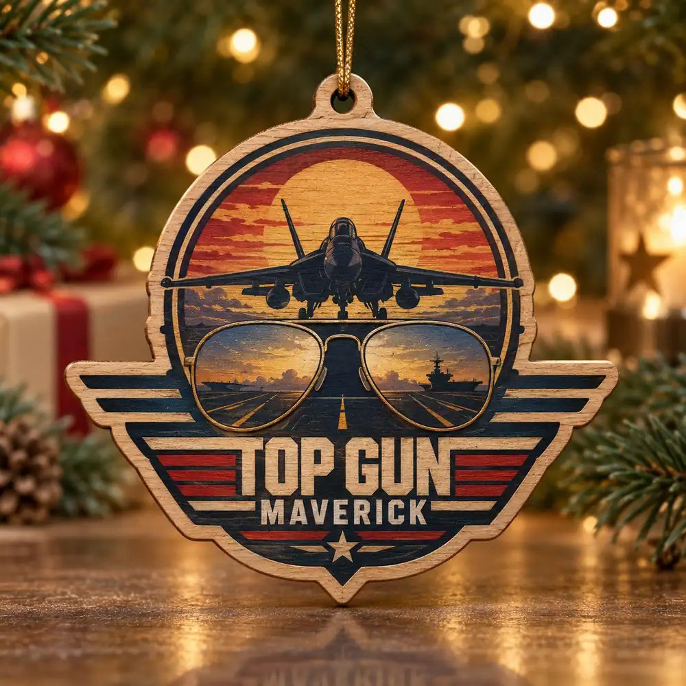Top Gun Maverick Aviator Sunglasses Christmas Ornament House Decor Xmas Gifts For Wife